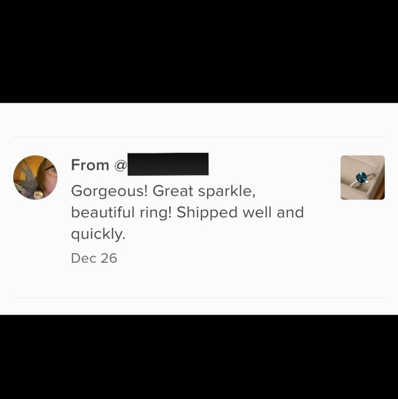 Peacock Blue Topaz Silver Ring - Picture 6 of 7